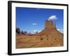 Desert Landscape with Rock Formations in Monument Valley, Arizona, USA-null-Framed Photographic Print