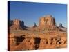 Desert Landscape with Rock Formations in Monument Valley, Arizona, USA-null-Stretched Canvas