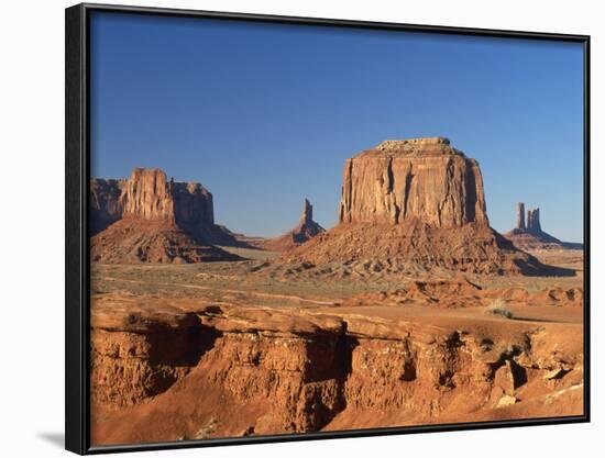 Desert Landscape with Rock Formations in Monument Valley, Arizona, USA-null-Framed Photographic Print