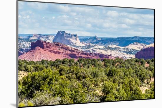 Desert Landscapes in Utah with Sandy Mountains-digidreamgrafix-Mounted Photographic Print