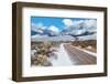 Desert Mountain Road in Winter-wakr10-Framed Photographic Print