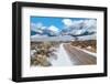 Desert Mountain Road in Winter-wakr10-Framed Photographic Print