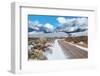 Desert Mountain Road in Winter-wakr10-Framed Photographic Print