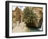 Desert Oasis, Chebika, Tunisia, North Africa, Africa-Ethel Davies-Framed Photographic Print