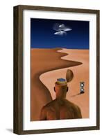 Desert of Time and Technology-rolffimages-Framed Art Print