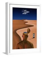 Desert of Time and Technology-rolffimages-Framed Art Print