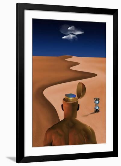 Desert of Time and Technology-rolffimages-Framed Art Print