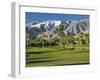 Desert Princess Golf Course and Mountains, Palm Springs, California, USA-Walter Bibikow-Framed Photographic Print