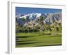 Desert Princess Golf Course and Mountains, Palm Springs, California, USA-Walter Bibikow-Framed Photographic Print