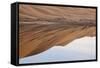 Desert reflection. Badain Jaran Desert, Inner Mongolia, China.-Ellen Anon-Framed Stretched Canvas