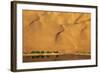 Desert reflection. Badain Jaran Desert, Inner Mongolia, China.-Ellen Anon-Framed Photographic Print