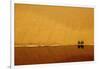 Desert reflection. Badain Jaran Desert, Inner Mongolia, China.-Ellen Anon-Framed Photographic Print