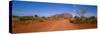 Desert Road and Ayers Rock, Australia-null-Stretched Canvas