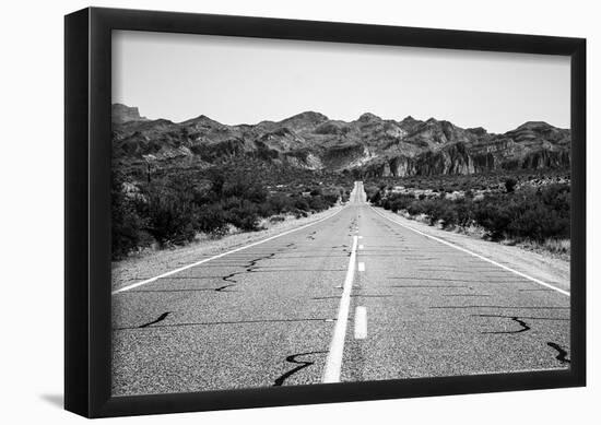 Desert Road in Arizona-null-Framed Poster