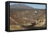 Desert road near Santa Rosalia, Baja California, Mexico, North America-Tony Waltham-Framed Stretched Canvas