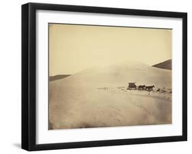 Desert Sand Hills near Sink of Carson, Nevada by Timothy H. O'sullivan-null-Framed Photographic Print