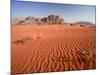 Desert Sands, Wadi Rum Desert and Jebel Qattar Mountain, Jordan-Michele Falzone-Mounted Photographic Print