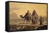 Desert Scene, C. 1863-Francisco Lameyer-Framed Stretched Canvas