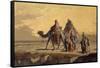 Desert Scene, C. 1863-Francisco Lameyer-Framed Stretched Canvas