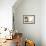 Desert Scene in Arizona as Sen Set - Saguaro Cactus Tree in Foreground-BCFC-Framed Photographic Print displayed on a wall