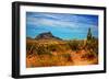 Desert Scene in Scottsdale, AZ-null-Framed Photo