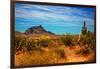 Desert Scene in Scottsdale, AZ-null-Framed Photo
