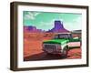 Desert Scene with Classic Truck in America-Salvatore Elia-Framed Photographic Print