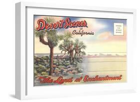 Desert Scenes, Postcard Folder-null-Framed Art Print