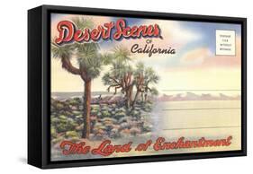 Desert Scenes, Postcard Folder-null-Framed Stretched Canvas