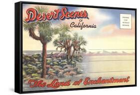 Desert Scenes, Postcard Folder-null-Framed Stretched Canvas