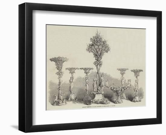 Desert Service of Plate Presented to the Mayor of Bristol-null-Framed Giclee Print