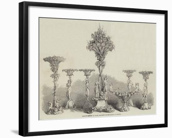 Desert Service of Plate Presented to the Mayor of Bristol-null-Framed Giclee Print