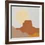 Desert Sun III-Moira Hershey-Framed Art Print