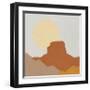 Desert Sun III-Moira Hershey-Framed Art Print