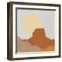 Desert Sun III-Moira Hershey-Framed Art Print