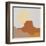 Desert Sun III-Moira Hershey-Framed Art Print