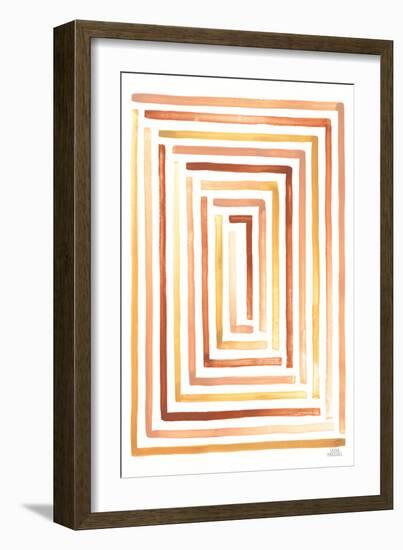 Desert Sunset II SP-Laura Marshall-Framed Art Print