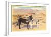 Desert Sweethearts, Nuzzling Burros-null-Framed Art Print