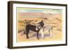 Desert Sweethearts, Nuzzling Burros-null-Framed Art Print