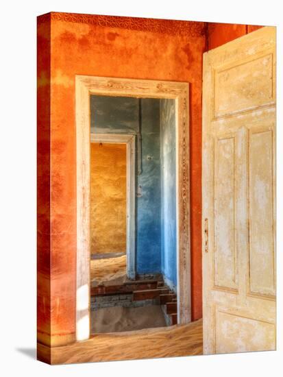 Desert Taking over Mining Ghost-Town of Kolmanskop, Near Luderitz, Southern Namibia, Africa-Nadia Isakova-Stretched Canvas