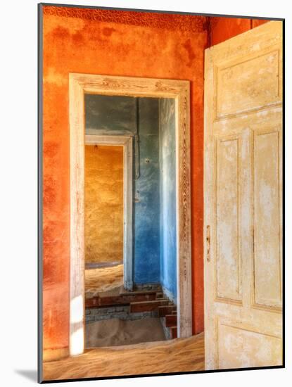 Desert Taking over Mining Ghost-Town of Kolmanskop, Near Luderitz, Southern Namibia, Africa-Nadia Isakova-Mounted Photographic Print