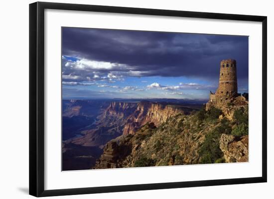 Desert View Watchtower and South Rim-James Randklev-Framed Photographic Print