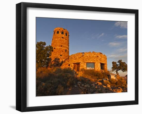 Desert View Watchtower, Grand Canyon Nat'l Park, UNESCO World Heritage Site, Northern Arizona, USA-Michael Nolan-Framed Photographic Print