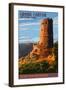 Desert View Watchtower - Grand Canyon-Lantern Press-Framed Art Print