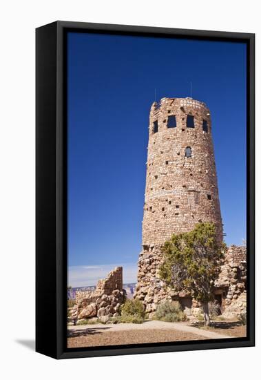 Desert View Watchtower, South Rim, Grand Canyon Nat'l Park, UNESCO Site, Arizona, USA-Neale Clark-Framed Stretched Canvas
