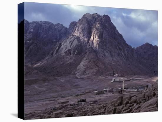 Desert Village in the Foothills of Mt. Sinai, Egypt-Janis Miglavs-Stretched Canvas
