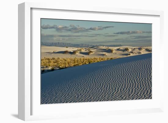 Desert Vista, Cloudy, White Sands Nm, Alamogordo, New Mexico-Michel Hersen-Framed Photographic Print