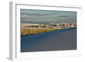 Desert Vista, Cloudy, White Sands Nm, Alamogordo, New Mexico-Michel Hersen-Framed Photographic Print