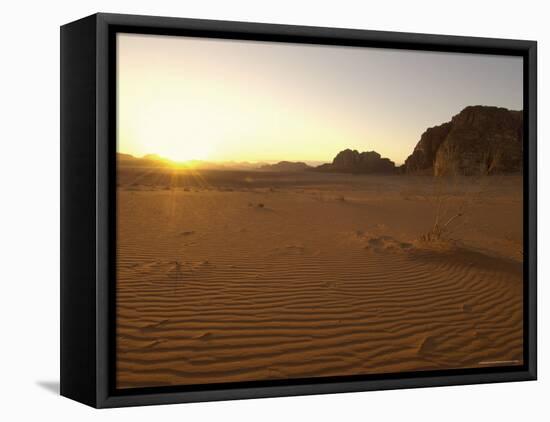 Desert, Wadi Rum, Jordan, Middle East-Sergio Pitamitz-Framed Stretched Canvas