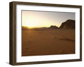 Desert, Wadi Rum, Jordan, Middle East-Sergio Pitamitz-Framed Photographic Print